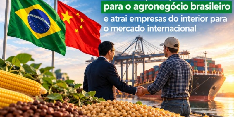 China amplia oportunidades para o agronegócio brasileiro e atrai empresas do interior para o mercado internacional